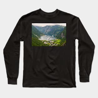 Geiranger Cruise Ships Long Sleeve T-Shirt